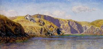 Scène côtière au paysage de mer calme Brett John Peinture à l'huile